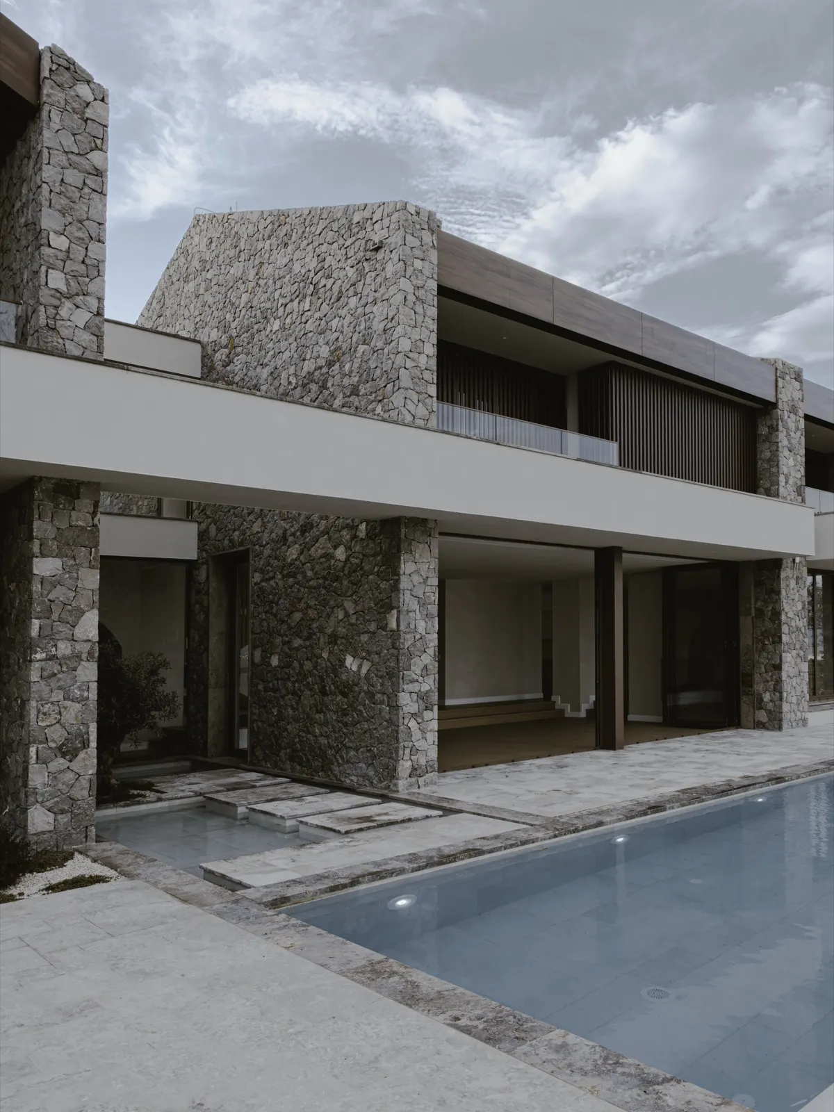 Stone courtyard villa