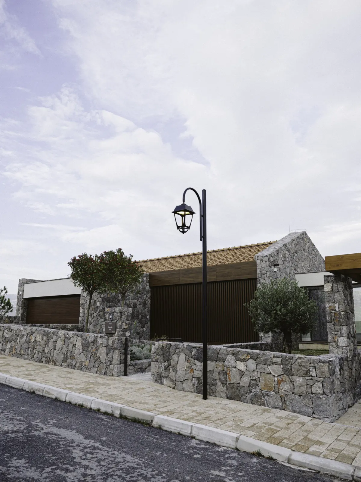 Stone courtyard villa, 13