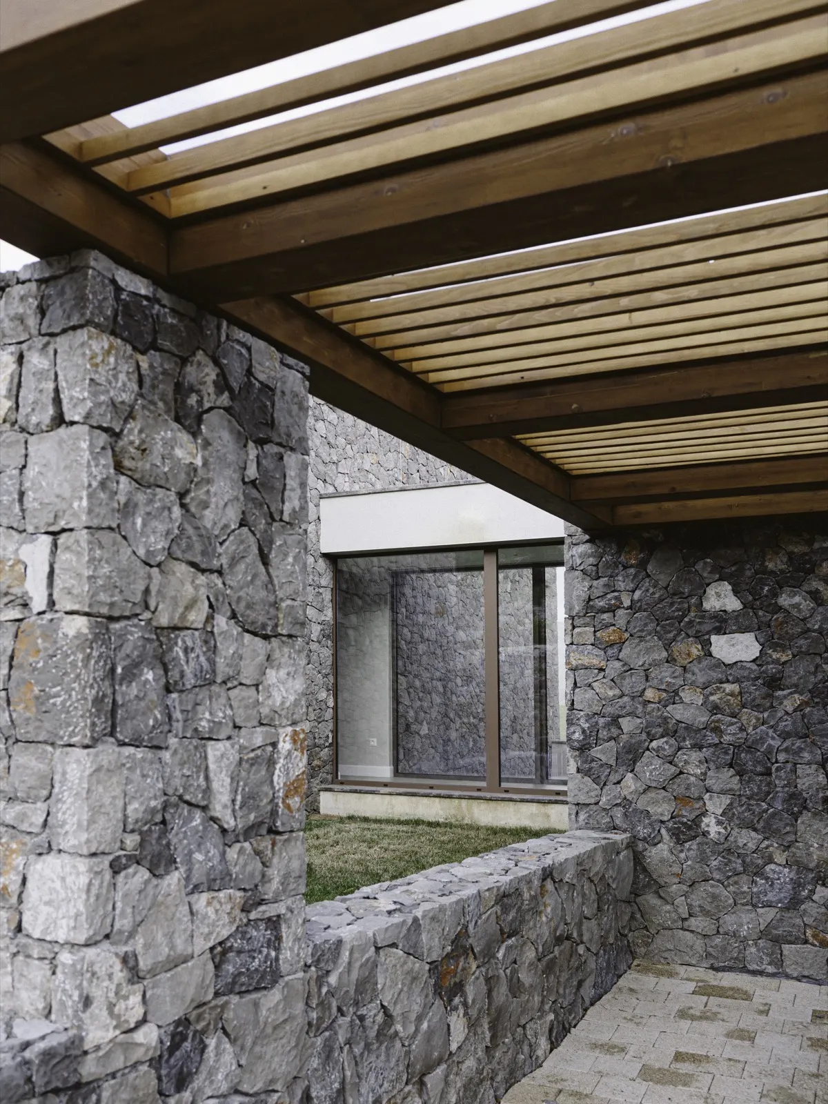 Stone courtyard villa, 14